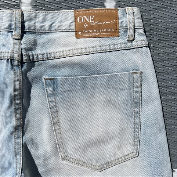 One Teaspoon Awesome Baggies Low Waist Relaxed Tapered Distressed Jeans - Picture 10 of 16